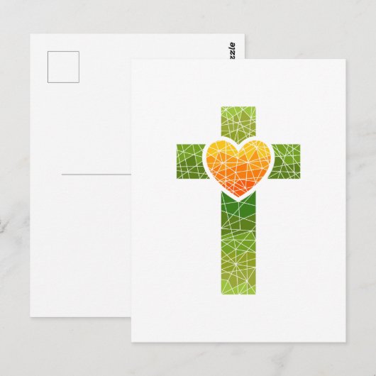 Christian Cross Briefkaart (Voorkant / Achterkant)