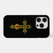 Christian cross iPhone hoesje (Achterkant horizontaal)