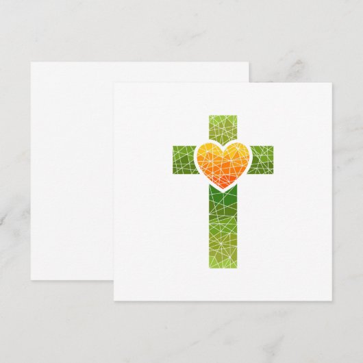 Christian Cross Kaart (Voorkant / Achterkant)