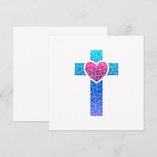 Christian Cross Kaart (Voorkant / Achterkant)
