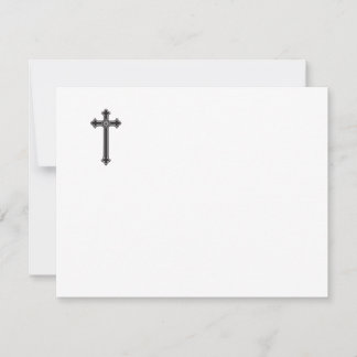 Christian cross notitiekaartje