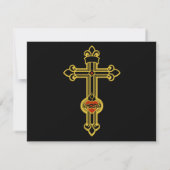 Christian cross notitiekaartje (Achterkant)