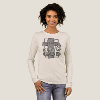 Christian Cross of Christ in Stone Gray T-Shirt