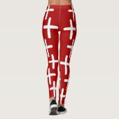 Christian cross pattern design  leggings (Achterkant)