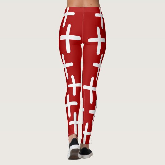 Christian cross pattern design  leggings (Achterkant)