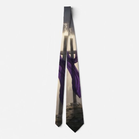 Christian Cross - Ressurection Necktie Stropdas (Achterkant)