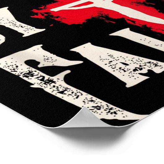 Christian Cross Scripture Live By Faith  Poster (Hoek)