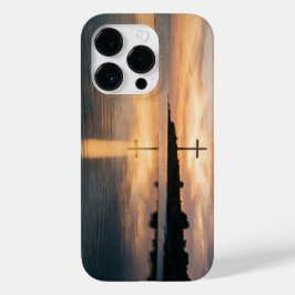 Christian Cross Sunset Reflection iPhone Case