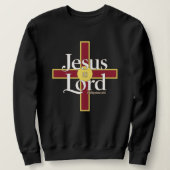 Christian Cross Tee, Jesus Is Lord Scripture Trui (Design voorkant)
