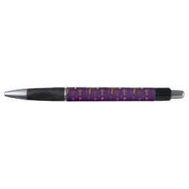 Christian Crosses on Purple Pen