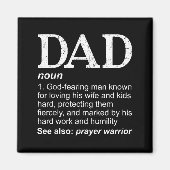 Christian Dad Definition Fathers Day Dad  Magneet (Voorkant)
