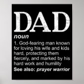 Christian Dad Definition Fathers Day Dad  Poster (Voorkant)