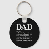 Christian Dad Definition Fathers Day Dad Sleutelhanger (Voorkant)
