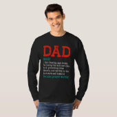 Christian Dad Father s Day Daddy From Son Daughte T-shirt (Voorkant volledig)