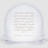 Christian Design Christmas Sneeuwbol (Achterkant)