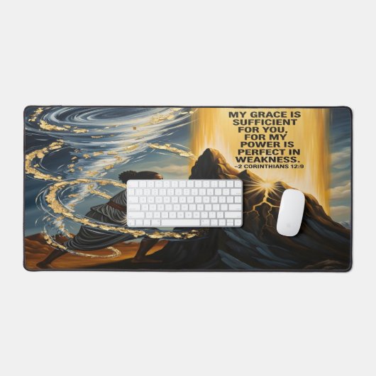 Christian Desk Mat For Black Women (Keyboard & Muis)
