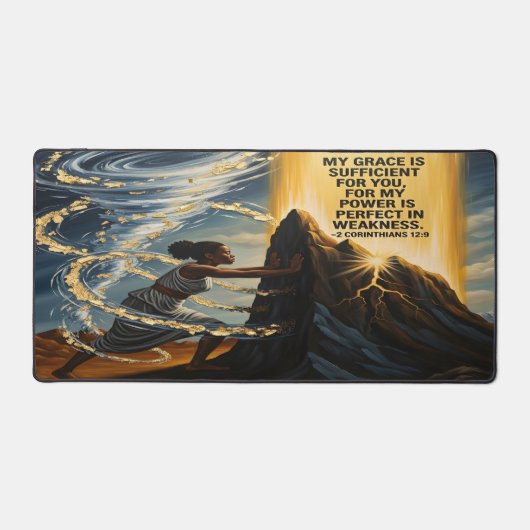 Christian Desk Mat For Black Women (Voorkant)