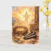 Christian Easter Card Kaart (Gele Bloem)