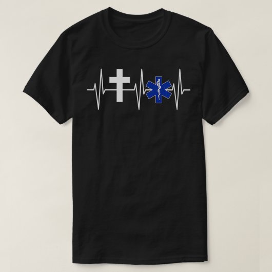 Christian EMT  Religious EMS Paramedic Jesus EMT P T-shirt (Design voorkant)