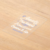 Christian Encouragement Quote – Anxiety & Kindness Acryl Uitnodigingen (Laagn)