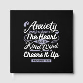 Christian Encouragement Quote – Anxiety & Kindness Gastenboek (Voorkant)