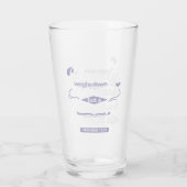 Christian Encouragement Quote – Anxiety & Kindness Glas (Achterkant)