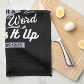 Christian Encouragement Quote – Anxiety & Kindness Theedoek (Quarter Fold)