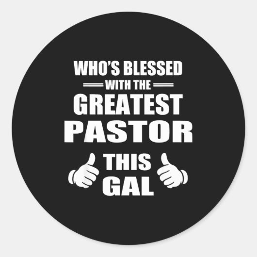 Christian Faith Church Fellowship Congregation Pas Ronde Sticker (Voorkant)