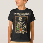 Christian Faith Dry Bones Come To Life Skeleton Fl T-shirt (Voorkant)
