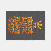 Christian Faith God Quote Religious Belief Men Wom Fleece Deken (Voorkant (Horizontaal))