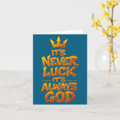 Christian Faith God Quote Religious Belief Men Wom Kaart (Gele Bloem)