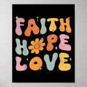 Christian Faith Over Fear Women Girl Cute God Sist Poster (Voorkant)