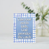 Christian Faith Quote  Briefkaart (Staand voorkant)