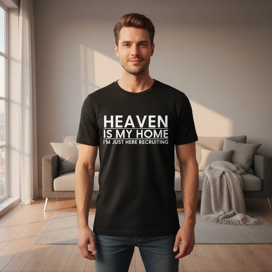 Christian Faith Religious Quote Black Men's T-shirt