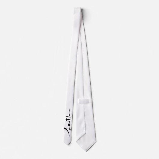 Christian "Faith" Script Tie – Customizable Stropdas (Achterkant)