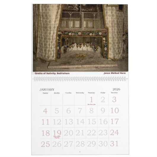 Christian Family Bible Holy Sites                  Kalender (Jan 2026)