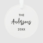 Christian Family Bible Verse Church Gift Ornament (achterkant)