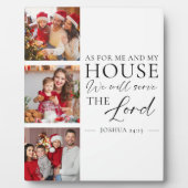 Christian Family Photo Joshua 24:15 Bible Verse Fotoplaat (Voorkant)