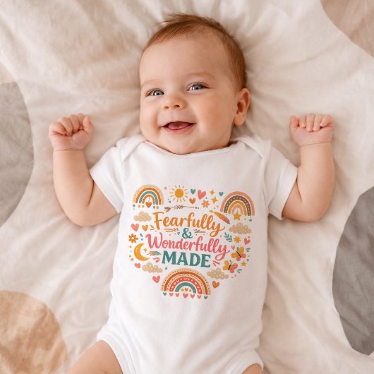 Christian Fearfully Wonderfully Made Baby Bodysuit