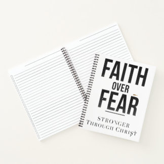 Christian Fitness Journal – Faith Over Fear Workou Notitieboek