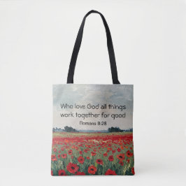 Christian Floral Inspirational Gift Tote Bag