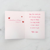 Christian Friend - Watercolor Flower Valentine's  Feestdagen Kaart (Binnen)