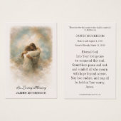 Christian Funeral Memorial Jesus Prayer Card Visitekaartje (Voorkant /achterkant)