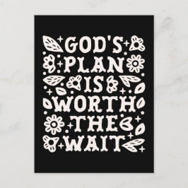 Christian girl mental health quotes trust god plan briefkaart