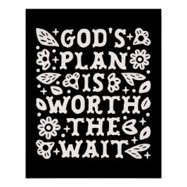 Christian girl mental health quotes trust god plan perfect poster