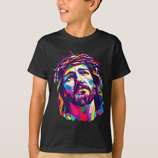 Christian God Christus Religious Believe Blessed F T-shirt (Voorkant)
