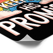 Christian God Keeps His Promises Rainbow Clouds Poster (Hoek)