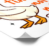 Christian Goose Bible Verse I'm Late His Timing No Poster (Hoek)