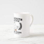 Christian Goose Mug – “Strength Within, Christ Bes Porselein Kop (Voorkant rechts)