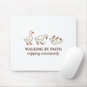 Christian Goose Walking By Faith Tripng Constantly Muismat (Met muis)